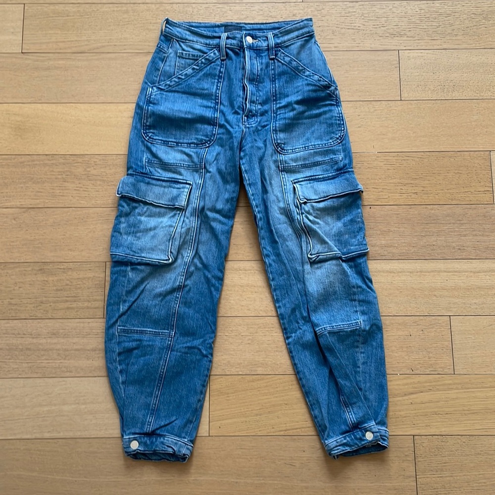 MOTHER Curbside Cargo Flood Jeans